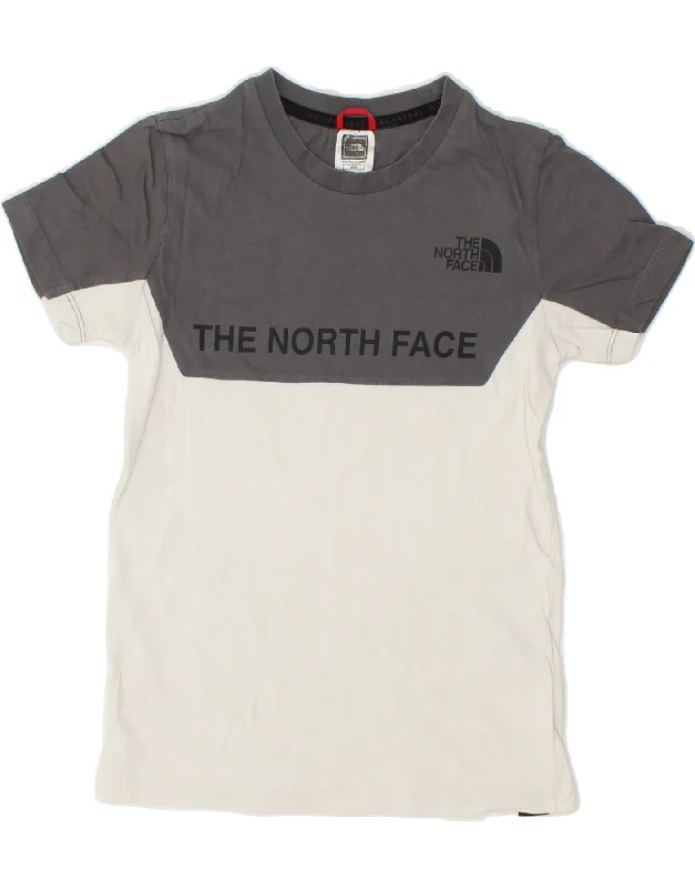 men's comfy basic tees -THE NORTH FACE Boys Graphic T-Shirt Top 9-10 Years Medium  Off White