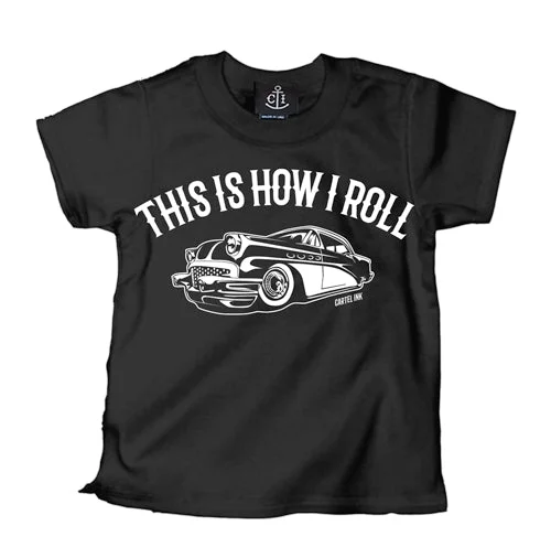 men's comfortable long-sleeve tees -This Is How I Roll Buick Kid's T-Shirt