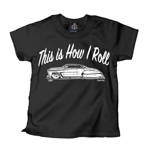 men's lightweight summer t-shirts -This Is How I Roll Classic Chevy Kid's T-Shirt