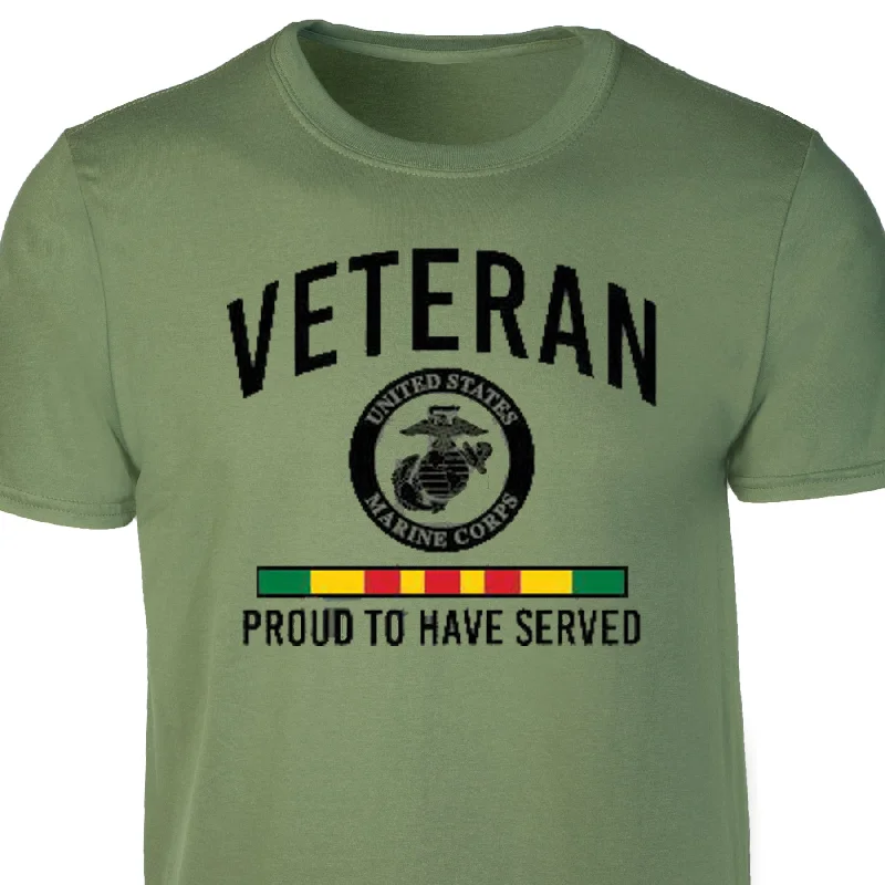 men's funny graphic t-shirts -USMC Veteran T-shirt