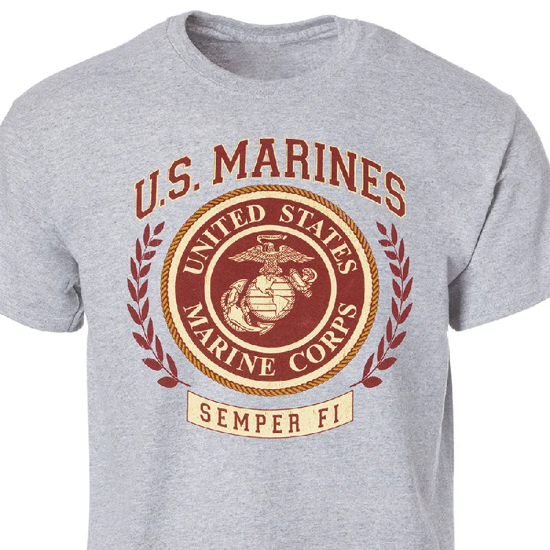 men's short-sleeve slim fit t-shirts -U.S. Marines Semper Fi Graphic T-Shirt