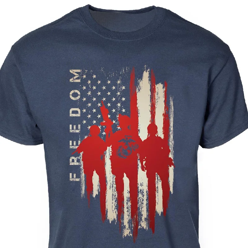 trendy t-shirts for men -Freedom Warriors Full Front T-Shirt