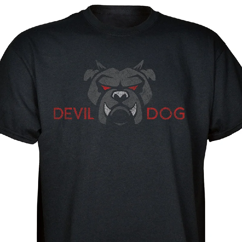 men's breathable t-shirts -Devil Dog Full Front T-shirt