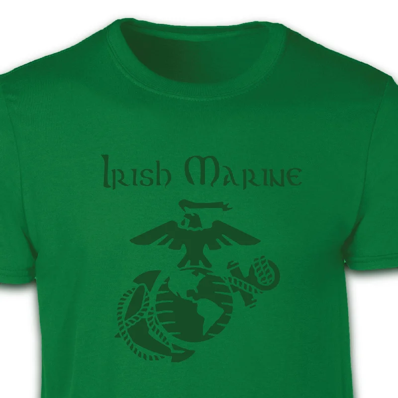 men's funny graphic t-shirts -Irish Marine EGA T-shirt