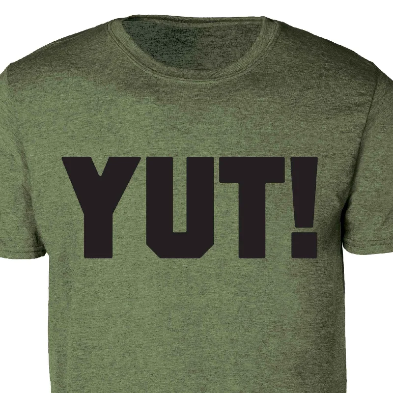 men's fitted t-shirts -USMC YUT! T-shirt