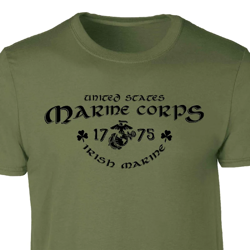 men's trendy cotton t-shirts -Irish Marine T-shirt