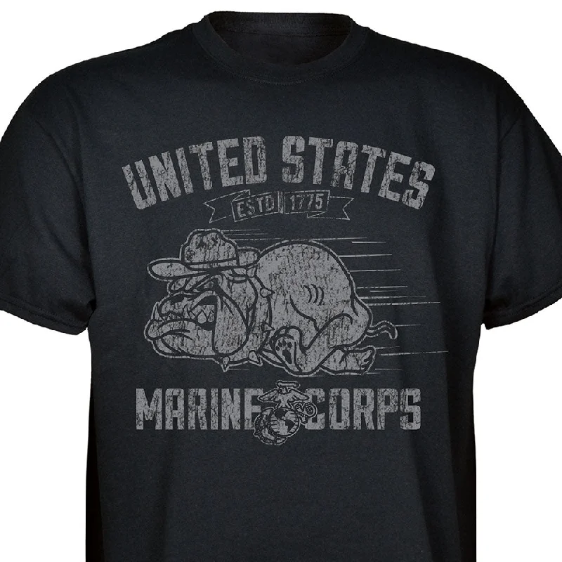 men's fitted t-shirts -USMC Devil Dog T-shirt