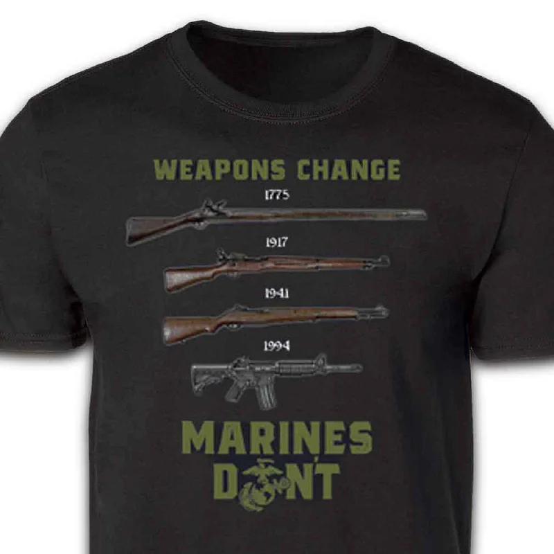 men's classic cotton tees -Weapons Change T-shirt