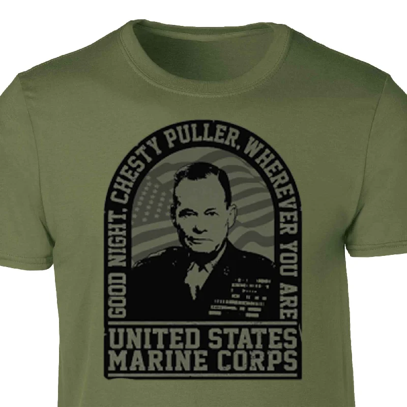 men's comfortable casual t-shirts -Chesty Puller T-shirt