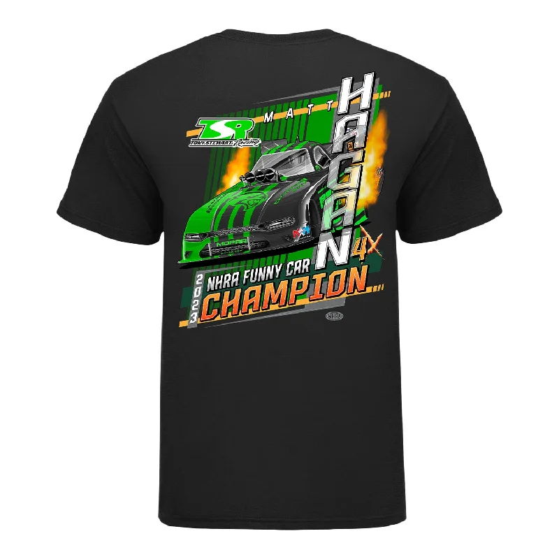 men's casual summer t-shirts -Matt Hagan 2023 Funny Car Champion T-Shirt