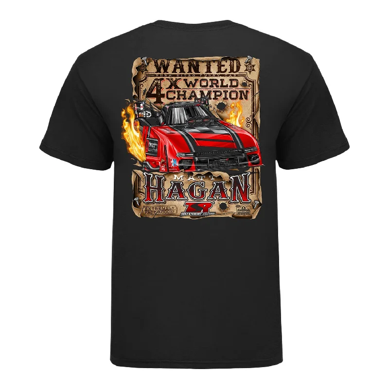 men's logo t-shirts -Matt Hagan Wanted Poster T-Shirt