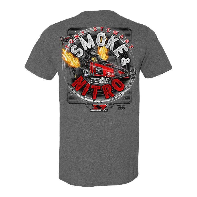 trendy casual t-shirts for men -Tony Stewart Smoke & Nitro T-Shirt