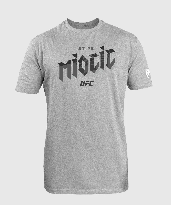 men's graphic vintage t-shirts -UFC Unrivaled by Venum Stipe Miocic Men’s T-Shirt - Heather Grey