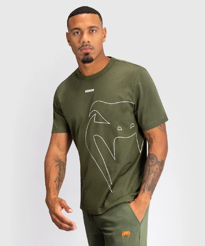 men's t-shirts for casual outings -Venum Giant Connect T-Shirt - Army Green