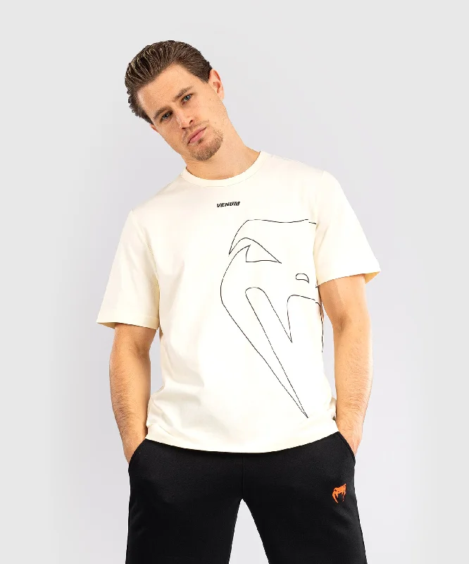 men's casual wear t-shirts -Venum Giant Connect T-Shirt - Off-White