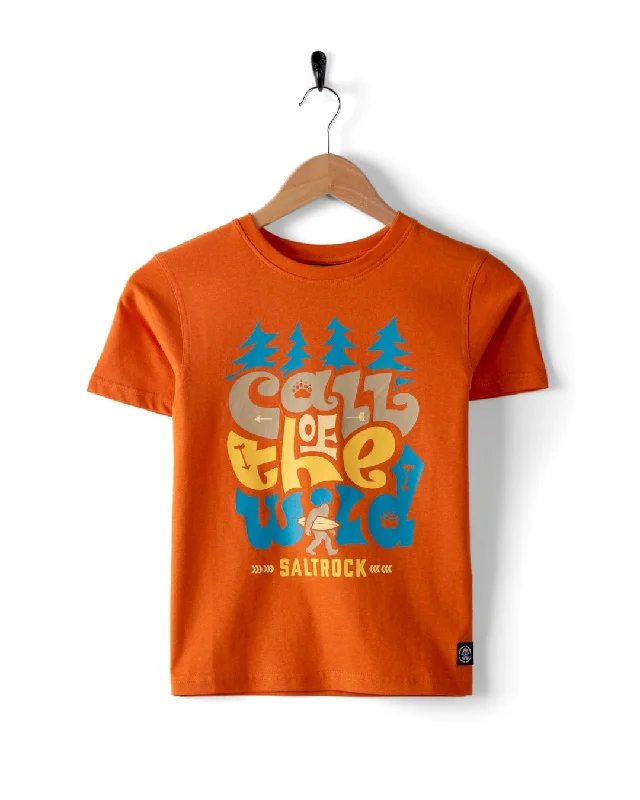 men's oversized t-shirts -Wildside - Boys T-Shirt - Orange