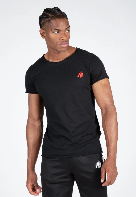 slim fit t-shirts for men -York T-Shirt - Black