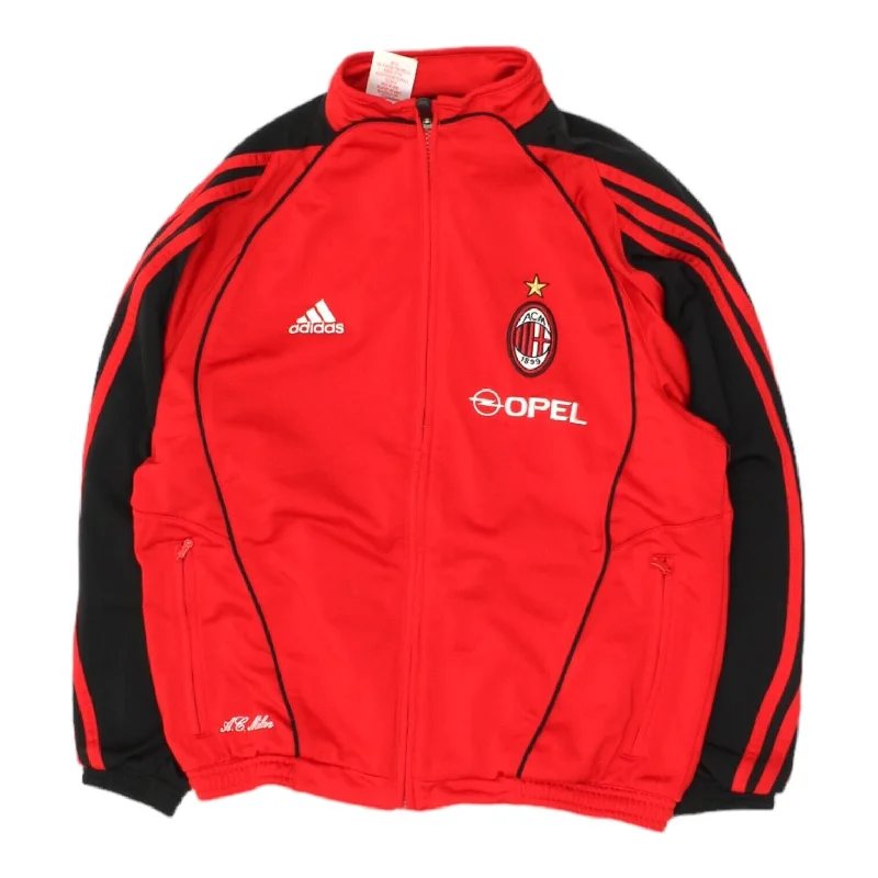 men's outdoor adventure jackets -AC Milan 2005 Adidas Kids Red Track Jacket | Vintage Boys Football Sportswear