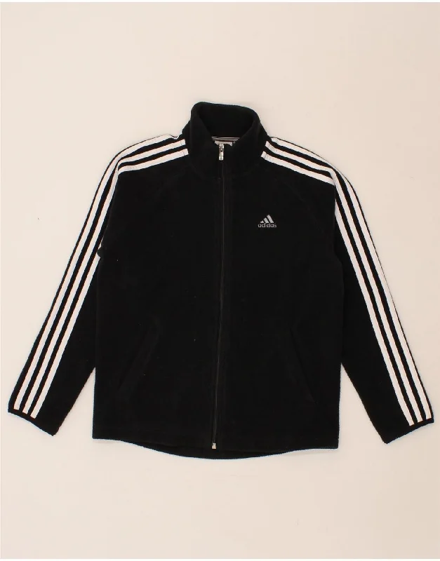 men's outdoor jackets -ADIDAS Boys Clima 365 Tracksuit Top Jacket 11-12 Years Black Polyester