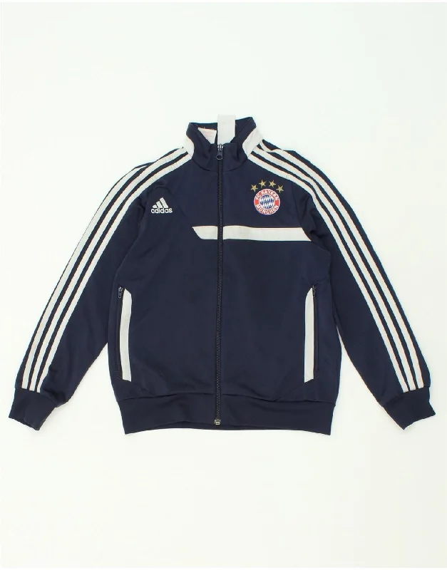 men's winter jackets with fur lining -ADIDAS Boys FC Bayern Munchen Tracksuit Top Jacket 9-10 Years Navy Blue