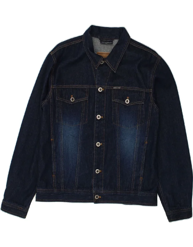 men's lightweight windbreakers -ARIZONA Boys Denim Jacket 15-16 Years Navy Blue Cotton