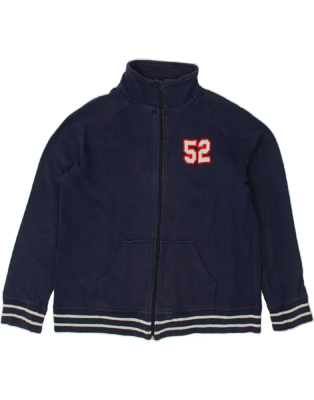 men's urban jackets -BEST COMPANY Boys Graphic Tracksuit Top Jacket 13-14 Years Navy Blue