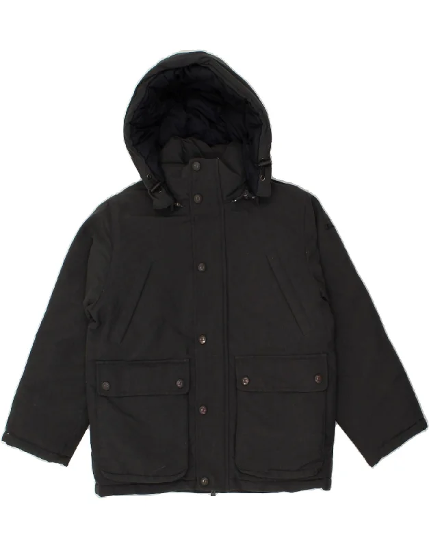 men's rugged jackets -CHAMPION Boys Hooded Padded Jacket 7-8 Years Grey