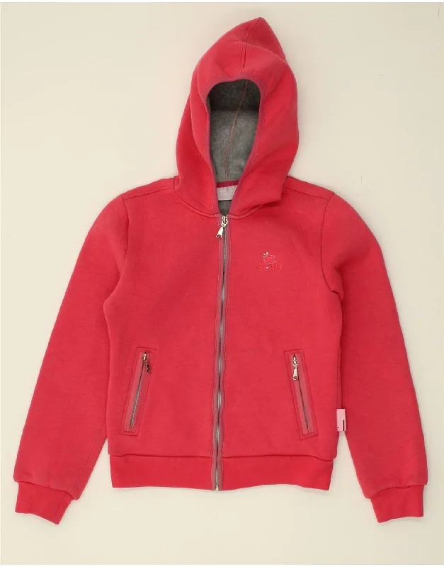 men's cashmere blend sweaters -CHAMPION Girls Zip Hoodie Sweater 11-12 Years Large Pink Polyester