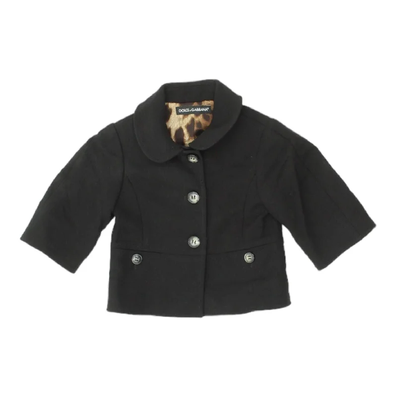 stylish jackets for men -Dolce & Gabbana Girls Black Jacket | Vintage High End Kids Designer Formal VTG