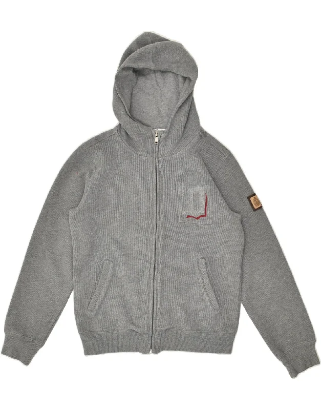 men's cardigan sweaters -DONDUP Boys Zip Hoodie Sweater 13-14 Years Grey