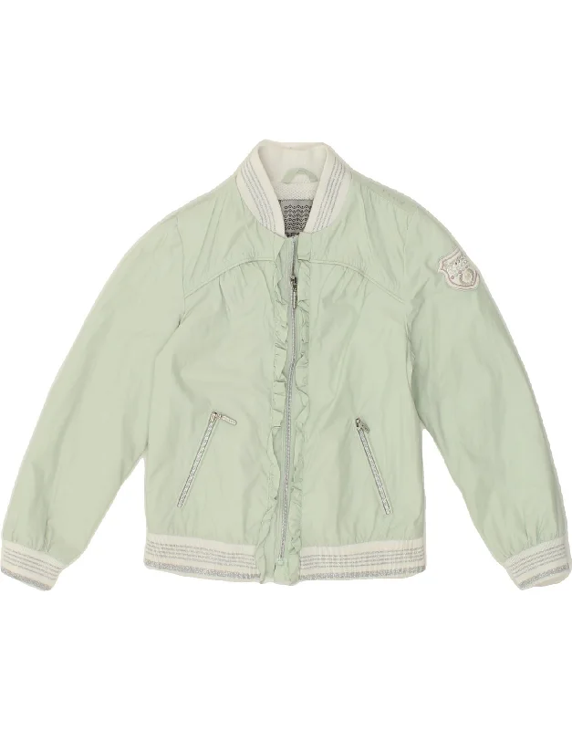 casual jackets for men -GEOX Girls Bomber Jacket 5-6 Years Green Polyamide