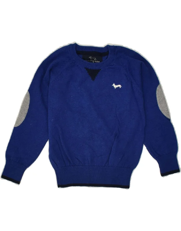 men's everyday knit sweaters -HARMONT & BLAINE Baby Boys Crew Neck Jumper Sweater 18-24 Months Blue