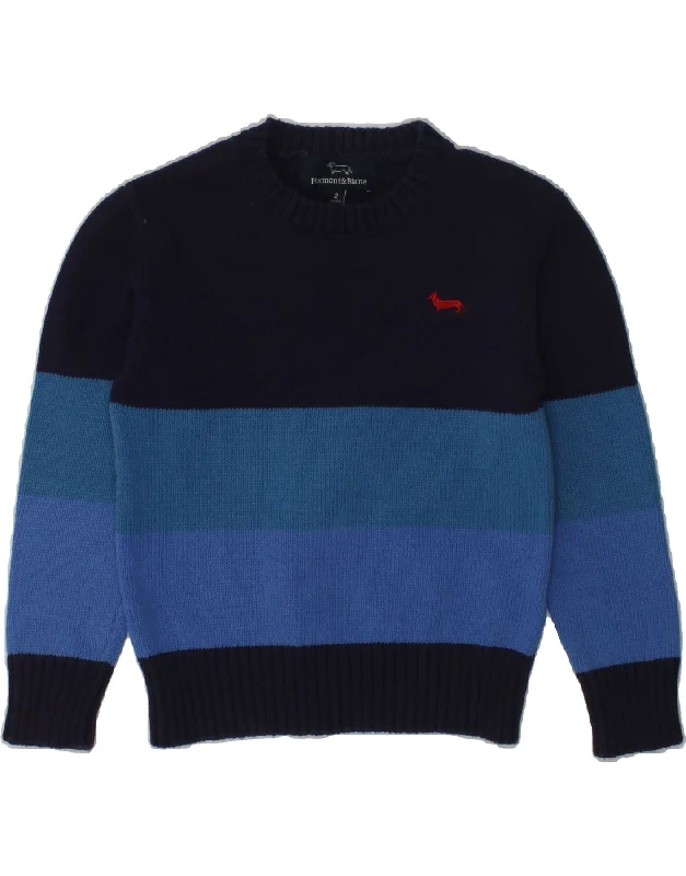 men's cotton sweaters -HARMONT & BLAINE Baby Boys Crew Neck Jumper Sweater 18-24 Months Blue