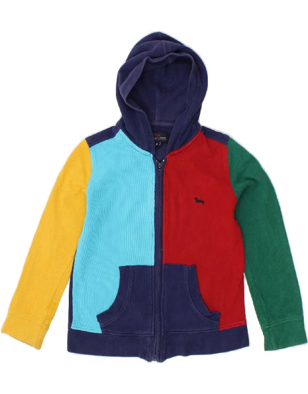 men's breathable sweaters -HARMONT & BLAINE Boys Zip Hoodie Sweater 8-9 Years Medium Multicoloured