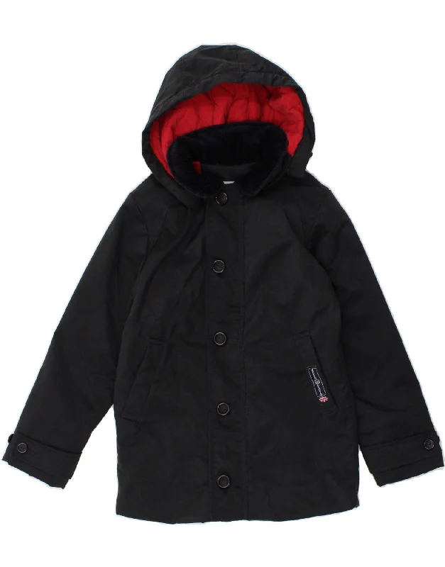 men's work jackets -HENRI LLOYD Boys Hooded Windbreaker Jacket 5-6 Years Navy Blue Nylon