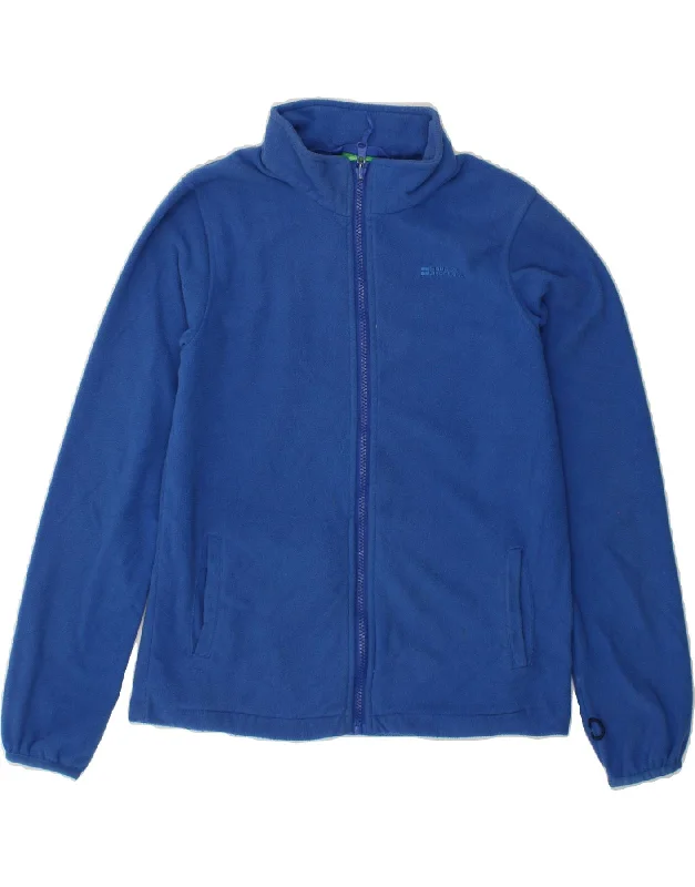 men's insulated rain jackets -MOUNTAIN WAREHOUSE Boys Fleece Jacket 12-13 Years Blue Polyester