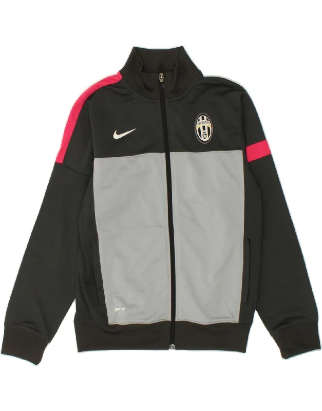 men's waterproof outdoor jackets -NIKE Girls Juventus Tracksuit Top Jacket 10-11 Years Medium  Black