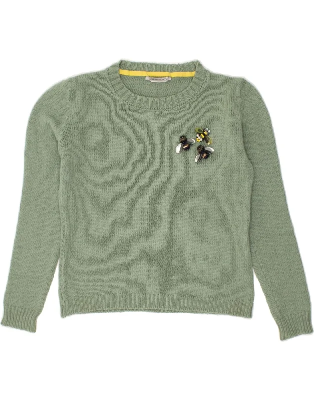 men's sweater vest -PENNY BLACK Girls Crew Neck Jumper Sweater 14-15 Years  Green