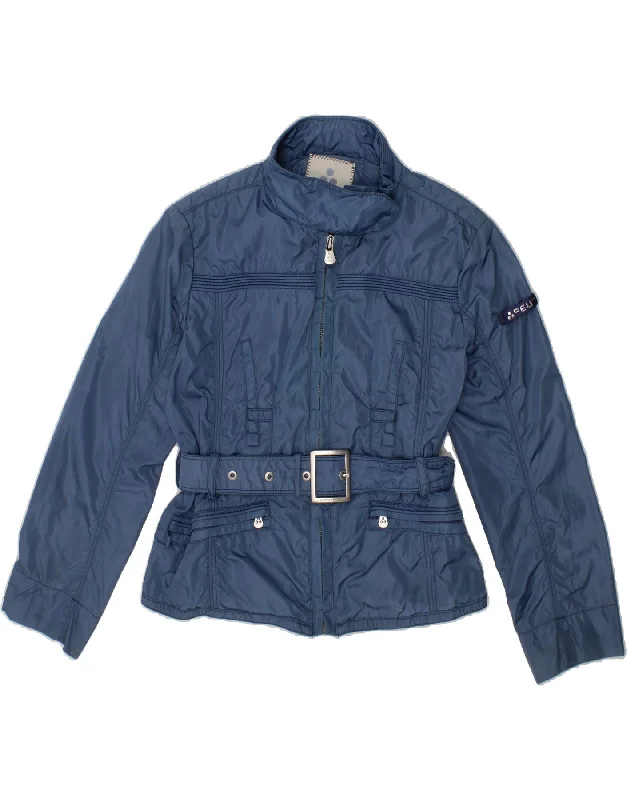 men's classic bomber jackets -PEUTEREY Girls Utility Jacket 6-7 Years Small Blue Polyamide