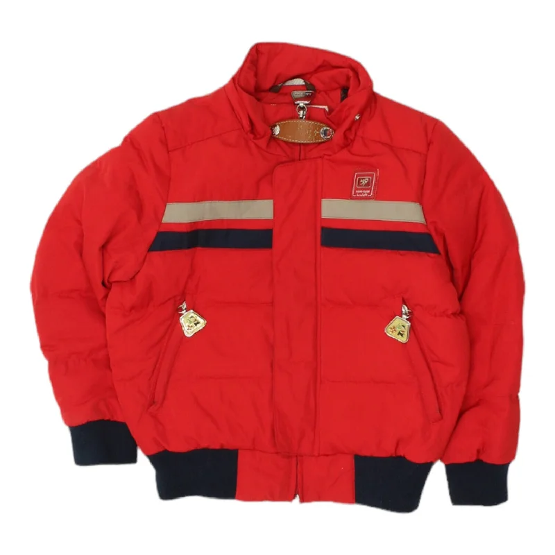 men's heavy-duty jackets -Piero Guidi Junior Red Puffer Jacket | Vintage High End Designer Boys Girls Kids