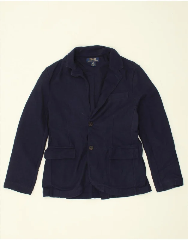 men's bomber jackets -POLO RALPH LAUREN Boys 2 Button Blazer Jacket 10-11 Years Medium Navy Blue