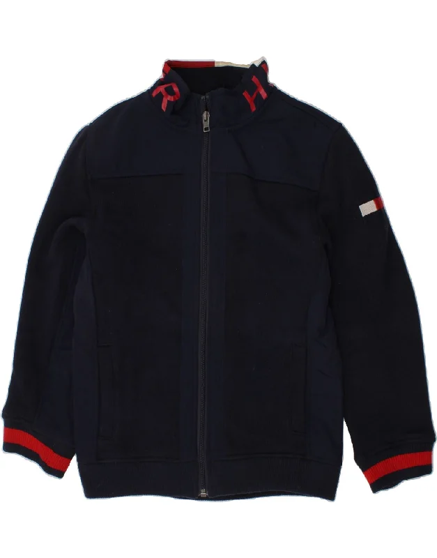 casual jackets for men -TOMMY HILFIGER Boys Tracksuit Top Jacket 8-9 Years Medium  Navy Blue